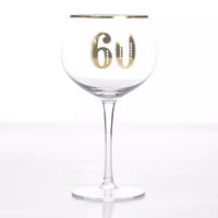 Tiger Feet Art Deco Gin Glass Age 60