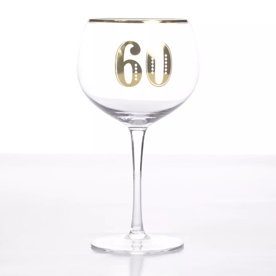 Tiger Feet Art Deco Gin Glass Age 60