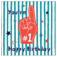Hip To Be Square 6 Pack Cards Birthday Open
