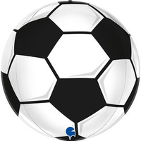 Grabo Foil Balloon Globe Soccer Ball 15