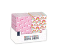Set of 24 Gem Imports A5 notebooks featuring colorful unicorn and rainbow designs, perfect for notes and journaling.