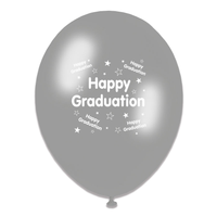6 x 8pk Latex Balloons Graduation Open