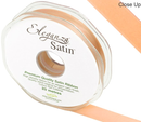 Eleganza Satin Ribbon Peach 15mm x 20m