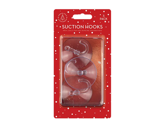 Gem Imports 3 Pack Suction Hooks 6cm