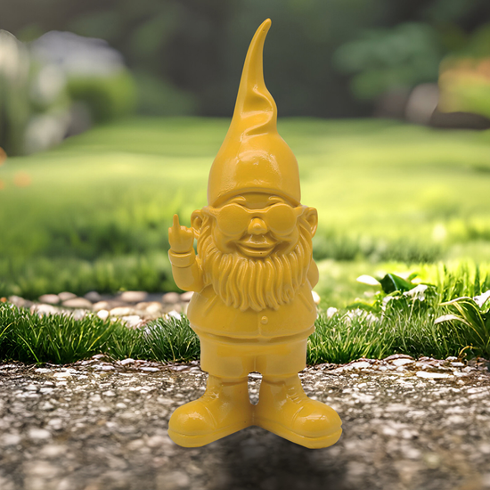 Statue Gnomes Behaving Badly Yellow 27cm