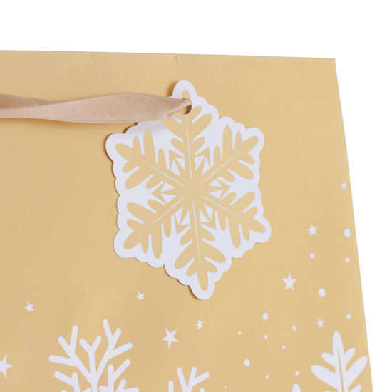 Tiger Feet Gift Bag Snowflake Large 12pk