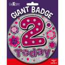 Big Badge Age 2 Female 6pk