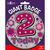 Big Badge Age 2 Female 6pk