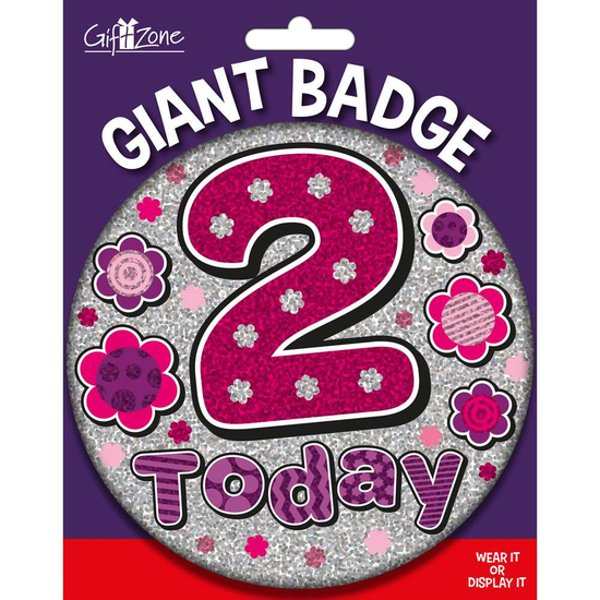 Big Badge Age 2 Female 6pk