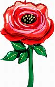 Painted Rose 62" Supershape Foil Balloon