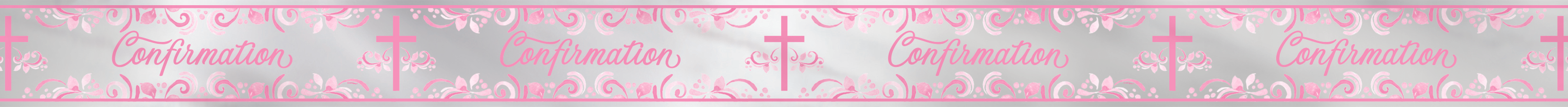 Unique Banner Pink Confirmation Holy Cross 9ft