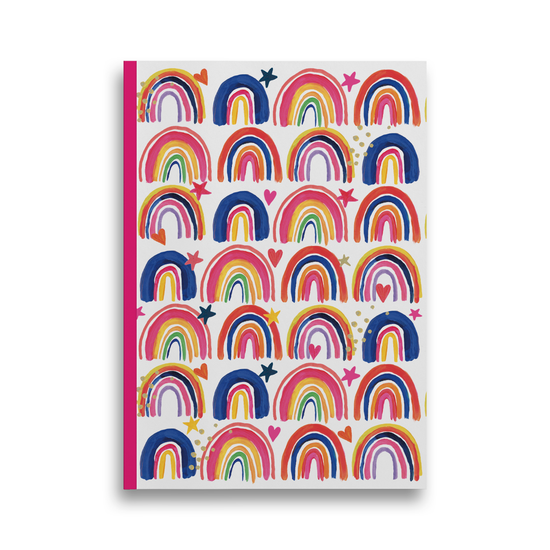 Notepad Rainbow A4 Lined 80Gsm 100 Sheets