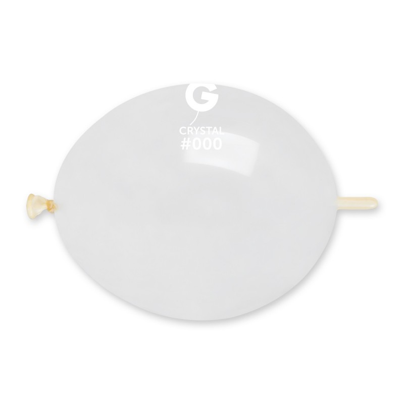 Gemar Crystal Clear 6" Glink Latex Balloons 100pk