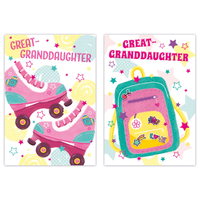 Poppyhill C50 Birthday Great-Granddaughter 12pk