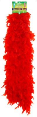 Red Feather Boa