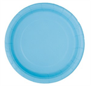Unique 8 Pack Plates Powder Blue Round 9