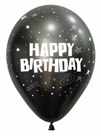 Sempertex Midnight Grey Birthday 12" Latex 25pk