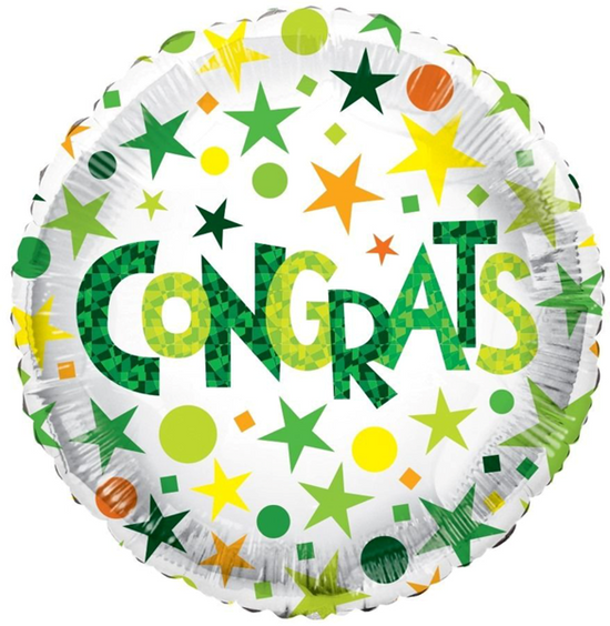APAC Foil Balloon Eco Congrats Green 18