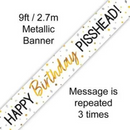 Oaktree Banner Happy Birthday Pisshead 9ft