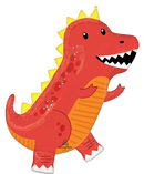 Anagram Foil Balloon Supershape Cool Dinos 31
