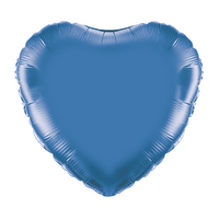 Oaktree Foil Balloon Blue Heart 18"