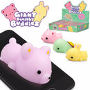 Colorful giant squishy buddies toys from One For Fun, 16-pack, soft, plush, and squeezable for kids and collectors.