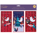 Partisan 3 Pack Money Wallet Santa & Rudolph