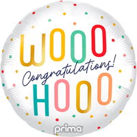 Prima Woohoo Congrats Dots 18" Foil Balloon