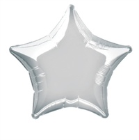 Unique Foil Balloon Silver Star 20