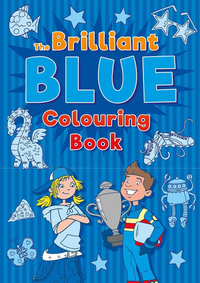 Alligator Products Colouring Book Brilliant Blue