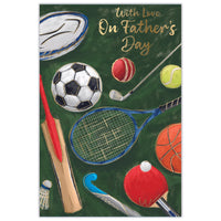 Set of six Prelude Father's Day cards featuring festive designs and heartfelt messages, perfect for celebrating Dad.