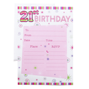 Age 21 Male Birthday Invitations 10x20pk