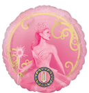 Anagram Wicked Pink/Green 18" Foil Balloon 2-Sided
