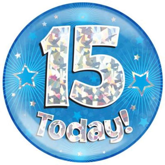 Oaktree Badge 15 Today Blue Jumbo 6