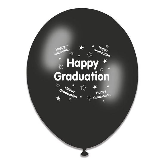 6 x 8pk Latex Balloons Graduation Open