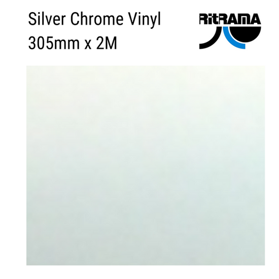 Ritrama Vinyl Polished Mirror Silver 305mm x 2m