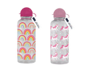 Colorful unicorn and rainbow design 600ml Gem Imports drink bottle, durable drinkware for kids and adults