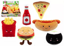 Softlings Fast Foodies soft toys, 16cm plush set featuring colorful food-themed characters from PMS International.
