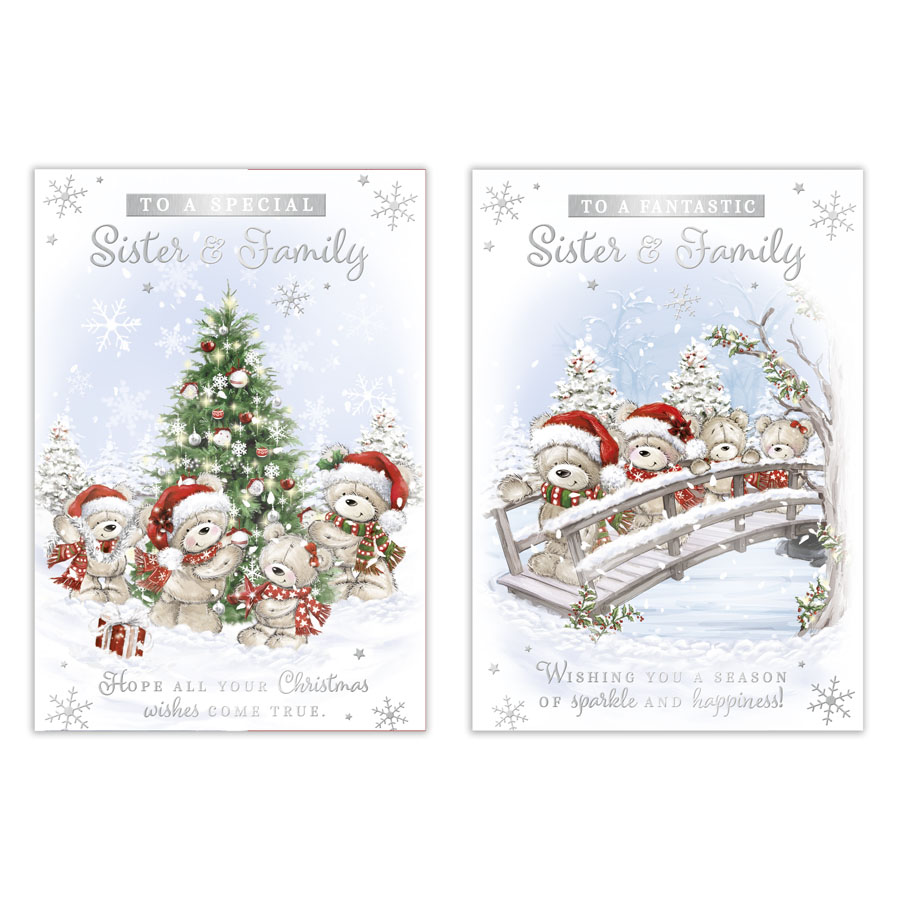 Poppyhill C50 Christmas Sister & Family 12pk