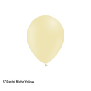 Decotex Pastel Matte Yellow 5" Latex 100pk