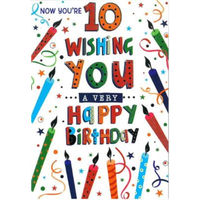 Simon Elvin C50 Birthday Age 10 6pk