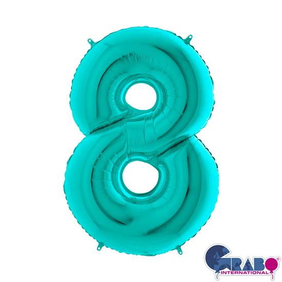 Grabo Foil Balloon Tiffany 26" Number 8