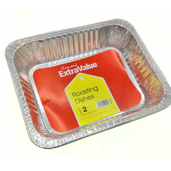 Foil Roasting Dishes 32 x 26cm 2pk