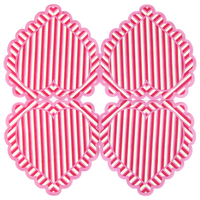Eurowrap 24 Pack Napkins Paper Heart