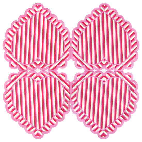 Eurowrap 24 Pack Napkins Paper Heart