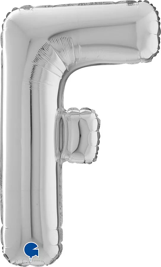 Grabo Foil Balloon Silver 26" Letter F