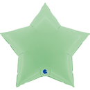 Grabo Foil Balloon Matte Green Star 36"