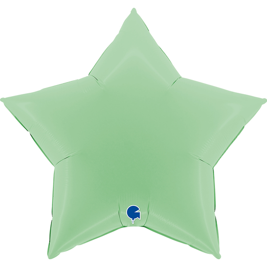 Grabo Foil Balloon Matte Green Star 36"