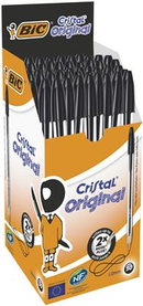 Bic 50 Pack Cristal Ballpoint Pen Black