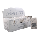 Silver And White Confetti 10g x 20PK
